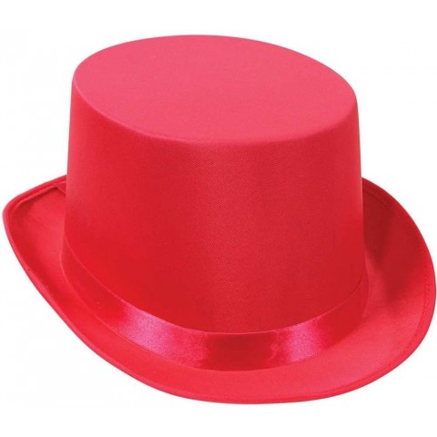 Satin Sleek Top Hat pink Party Accessory 1 count