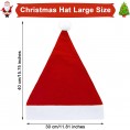 SATINIOR 28 Pieces Christmas Red Santa Hat Xmas Claus Santa Plush Hat Non-Woven Fabric Costume hat for Kids Adult Christmas Party Decorations Multicolor