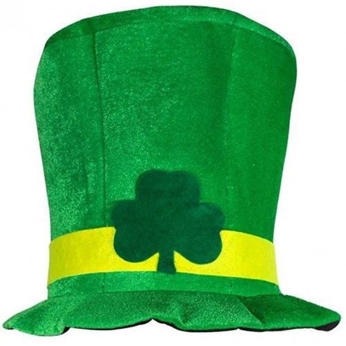 St Patricks Day Hats Leprechaun Cap Irish Day Hats St. Patrick's Day Shamrock Green Velvet Top Hat Green St. Patricks Day Party Favor Accessories Green Christmas Tree Topper Hat