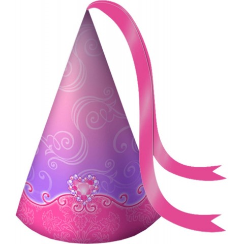 UPD Disney Princess 'Sparkle & Shine' Party Cone Hats 4ct One Size Multicolor
