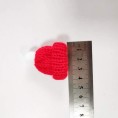 VEEMOON Christmas Mini Knitted Hat Mini Small Santa Hats Crafts Sannta Claus Cap for Xmas Party Favors DIY Handmade Accessories 10 PCS  Red