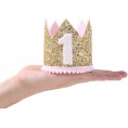 WAOUH 1st Birthday Crown Hat for Baby First Birthday Party Decor for Baby Show…