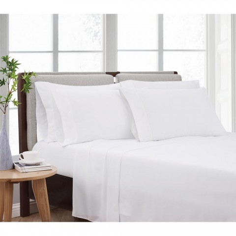 Bed Sheets| Cannon Cannon Heritage Solid Queen Polyester Bed Sheet - FC15829