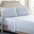 Bed Sheets| Sutton Home Sutton Home Super Soft 4 PC Printed Sheet Set FULL Polyester Bed Sheet - PQ12280