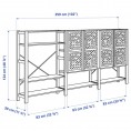 IVAR Shelf unit with doors