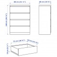 MALM 4-drawer chest