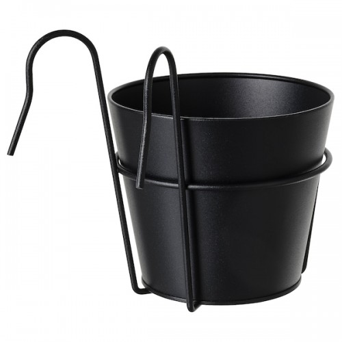 VITLÖK Plant pot with holder