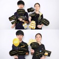 60th Birthday Party Photo Booth Props 51Count for Her Him 60th Birthday Gold and Black Decorations Konsait Big 60 Birthday Party Supplies for Men and Women
