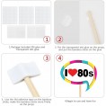 80s Photo Booth Props 38pcs 80s Party Decorations Supplies 80s Party Props for Photo Booth by Tvorvik 1980s Theme Party Decoration Suit for 80s Retro Party 80s Birthday Party Rock Party