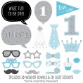 Big Dot of Happiness 1st Birthday Boy Fun to be One First Birthday Party Photo Booth Props Kit 20 Count