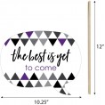 Big Dot of Happiness Custom Purple Grad Best is Yet to Come Photo Booth Props Personalized Purple 2022 Graduation Party Supplies 20 Selfie Props