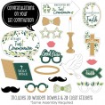 Big Dot of Happiness First Communion Elegant Cross Religious Party Photo Booth Props Kit 20 Count