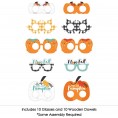 Big Dot of Happiness Happy Fall Truck Glasses and Masks Paper Card Stock Harvest Pumpkin Party Photo Booth Props Kit 10 Count