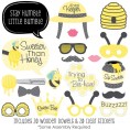 Big Dot of Happiness Honey Bee Baby Shower or Birthday Party Photo Booth Props Kit 20 Count