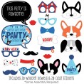 Big Dot of Happiness Pawty Like a Puppy Dog Baby Shower or Birthday Party Photo Booth Props Kit 20 Count
