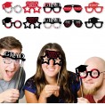 Big Dot of Happiness Red Grad Glasses Best is Yet to Come Red 2022 Paper Card Stock Graduation Party Photo Booth Props Kit 10 Count