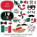 Big Dot of Happiness Viva Mexico Mexican Independence Day Party Photo Booth Props Kit 20 Count