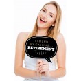 Funny Happy Retirement Retirement Party Photo Booth Props Kit 10 Piece