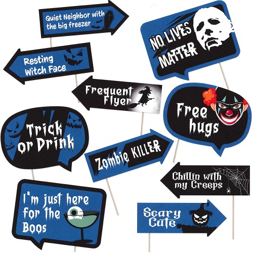 Funny Spooky Halloween Photo Booth Props Halloween Party Decorations