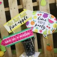 Funny Tutti Fruity Frutti Summer Baby Shower or Birthday Party Photo Booth Props Kit 10 Piece