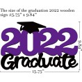Purple Graduation Party Decorations 2022 Senior 2022 Graduation Wood Sign Photo Booth Props Class of 2022 for Graduation Party