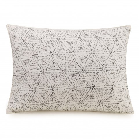 Pillow Cases| Ayesha Curry Cross Diamond Gray Standard Cotton Pillow Case - TS38776