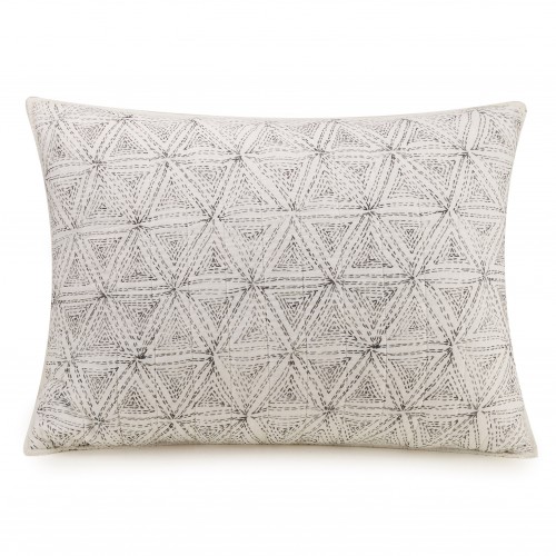 Pillow Cases| Ayesha Curry Cross Diamond Gray Standard Cotton Pillow Case - TS38776