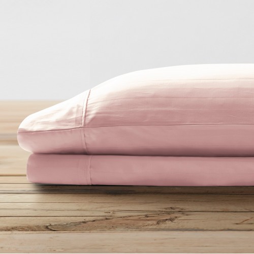 Pillow Cases| Brielle Home 2-Pack Blush Standard Cotton Pillow Case - CR38722