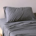 Pillow Cases| Brielle Home 2-Pack TENCEL Modal Jersey Heather Charcoal King Modal Pillow Case - AQ18594