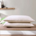 Pillow Cases| Brielle Home 2-Pack TENCEL Modal Jersey Heather Oatmeal King Modal Pillow Case - QF44491