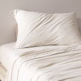 Pillow Cases| Brielle Home 2-Pack TENCEL Modal Jersey Heather Oatmeal King Modal Pillow Case - QF44491