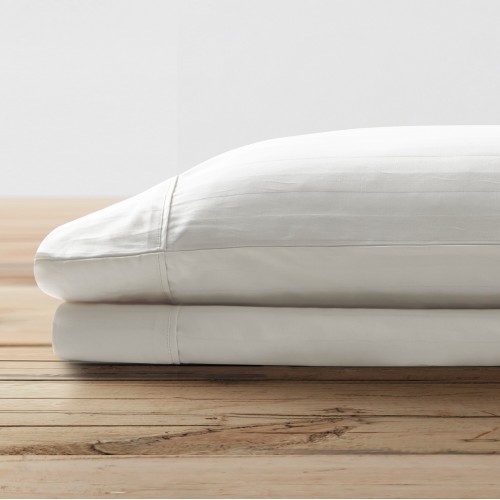 Pillow Cases| Brielle Home 2-Pack White Standard Cotton Pillow Case - CI16071