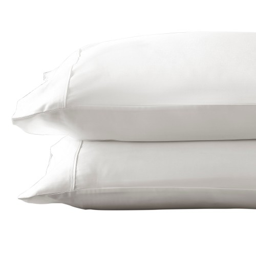 Pillow Cases| Brielle Home 2-Pack White Standard Lyocell Pillow Case - XK45027