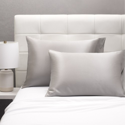 Pillow Cases| Cozy Essentials Cozy Essentials Jumbo Dove Grey Pure Luxury Silk Pillowcases - GS54429