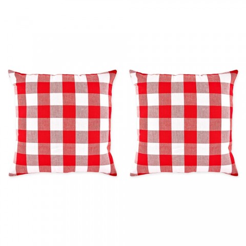 Pillow Cases| DII 2-Pack Red and White Standard Cotton Pillow Case - KC61771