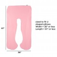 Pillow Cases| Hastings Home Pillow-Case Pink Queen Cotton Pillow Case - FB33569
