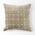 Pillow Cases| Mercana April 20 x 20 Brown/Cream Woven Pattern Decorative Pillow Cover - CP19959