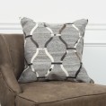 Pillow Cases| Rizzy Home Grey/Brown/White Standard Cotton Viscose Blend Pillow Case - PP25103