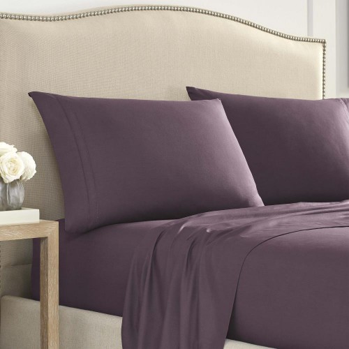 Pillow Cases| WestPoint Home 2-Pack Martex Luxury 200 Series Purple Standard Microfiber Pillow Case - BQ07170