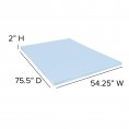 Mattress Covers & Toppers| Flash Furniture Capri Comfortable Sleep 2 inch Cool Gel Memory Foam Mattress Topper - Full - PZ69121