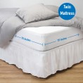 Mattress Covers & Toppers| Home Details 12-in D Polyester Twin Encasement Hypoallergenic Mattress Cover - VE60576