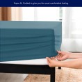 Mattress Covers & Toppers| Subrtex Ultra Soft Fitted Mattress Cover, Twin, Peacock Blue - OK63837