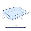 Mattress Covers & Toppers| Subrtex Ultra Soft Fitted Mattress Cover, Twin, Peacock Blue - OK63837