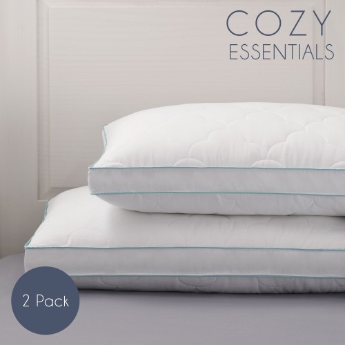 Bed Pillows| Cozy Essentials 2-Pack Jumbo Medium Down Alternative Bed Pillow - BK67993