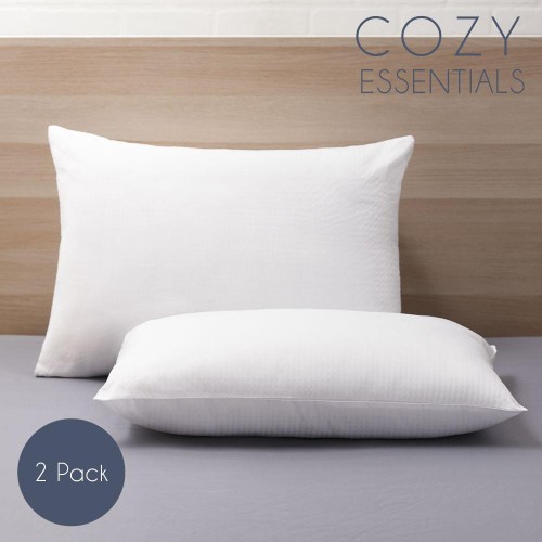 Bed Pillows| Cozy Essentials 2-Pack Jumbo Medium Down Alternative Bed Pillow - LT94274