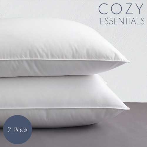 Bed Pillows| Cozy Essentials 2-Pack Standard Medium Down Alternative Bed Pillow - FQ44393