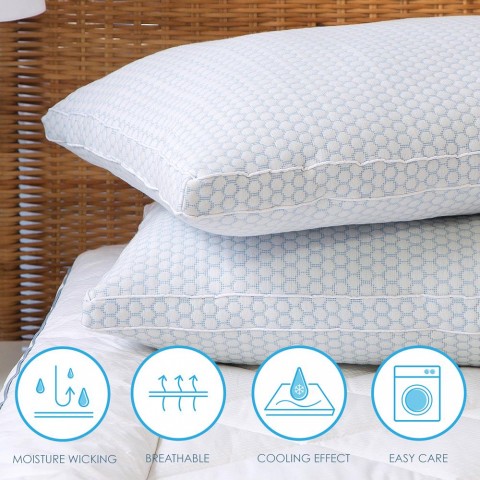 Bed Pillows| Cozy Essentials King Medium Down Alternative Bed Pillow - KT88692