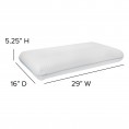 Bed Pillows| Flash Furniture Capri Comfortable Sleep Memory Foam Gel Queen Pillow - NG09725