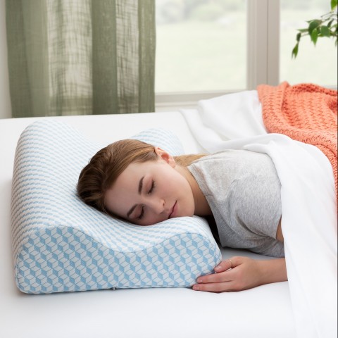 Bed Pillows| Linenspa Essentials Queen Soft Gel Memory Foam Bed Pillow - HB68429