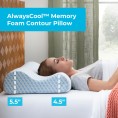 Bed Pillows| Linenspa Essentials Standard Soft Gel Memory Foam Bed Pillow - QI71520